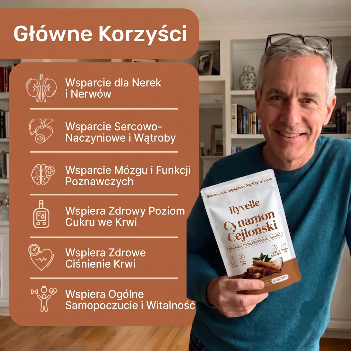 Cynamon Cejloński – Odpowiednik 7200mg z Olejem MCT