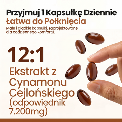 Cynamon Cejloński – Odpowiednik 7200mg z Olejem MCT