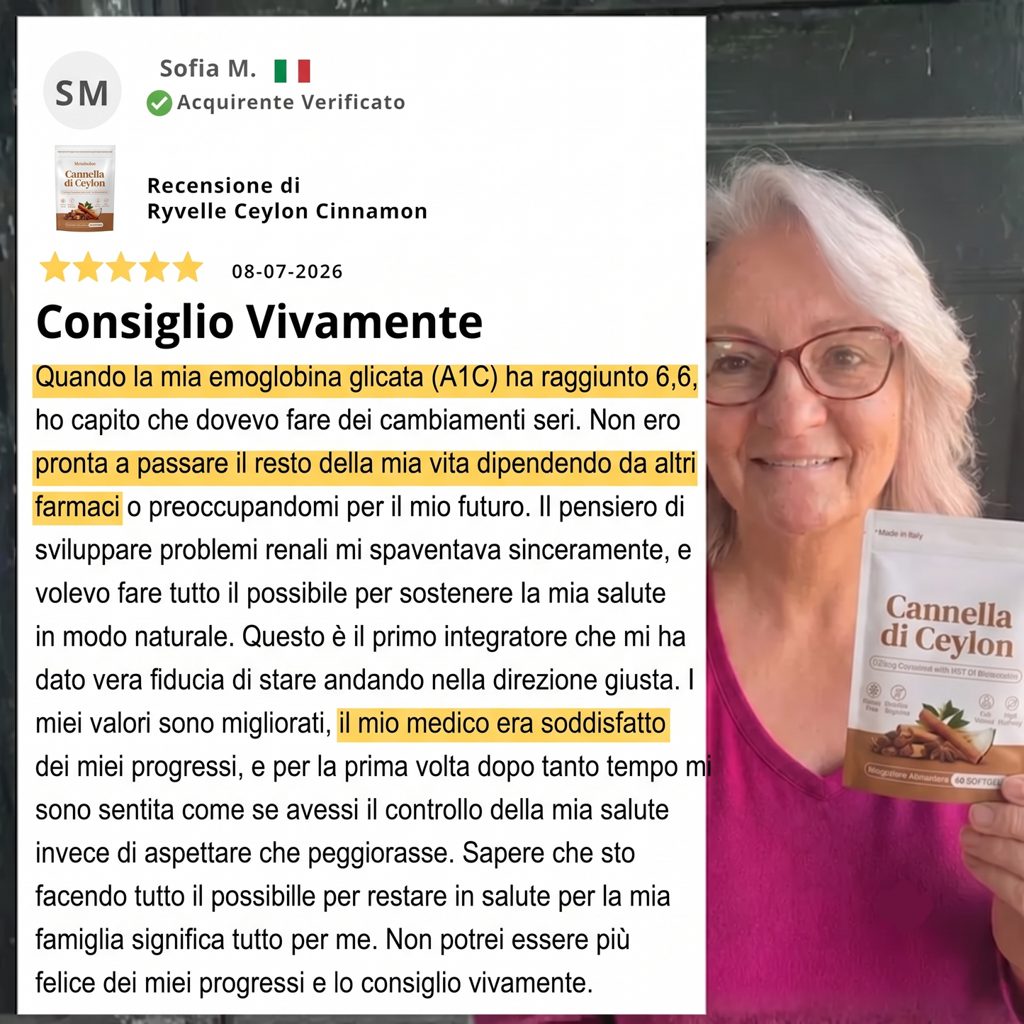 Cynamon Cejloński odpowiednik 7200 mg z Olejem MCT